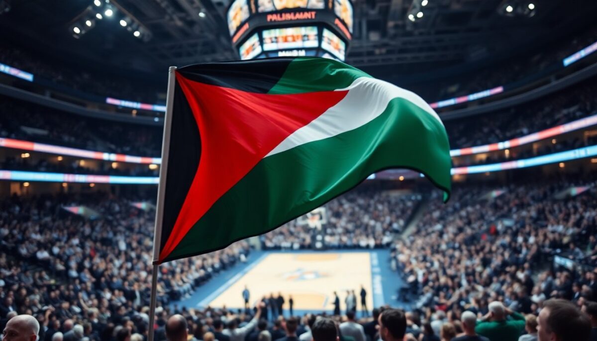 Consigliere Paladini Sanzionato per Aver Esposto la Bandiera Palestinese Durante una Partita di Basket