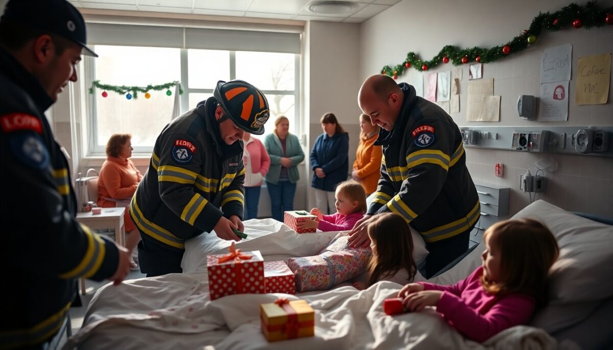 I vigili del fuoco del Niguarda regalano emozioni indimenticabili ai bambini con doni speciali