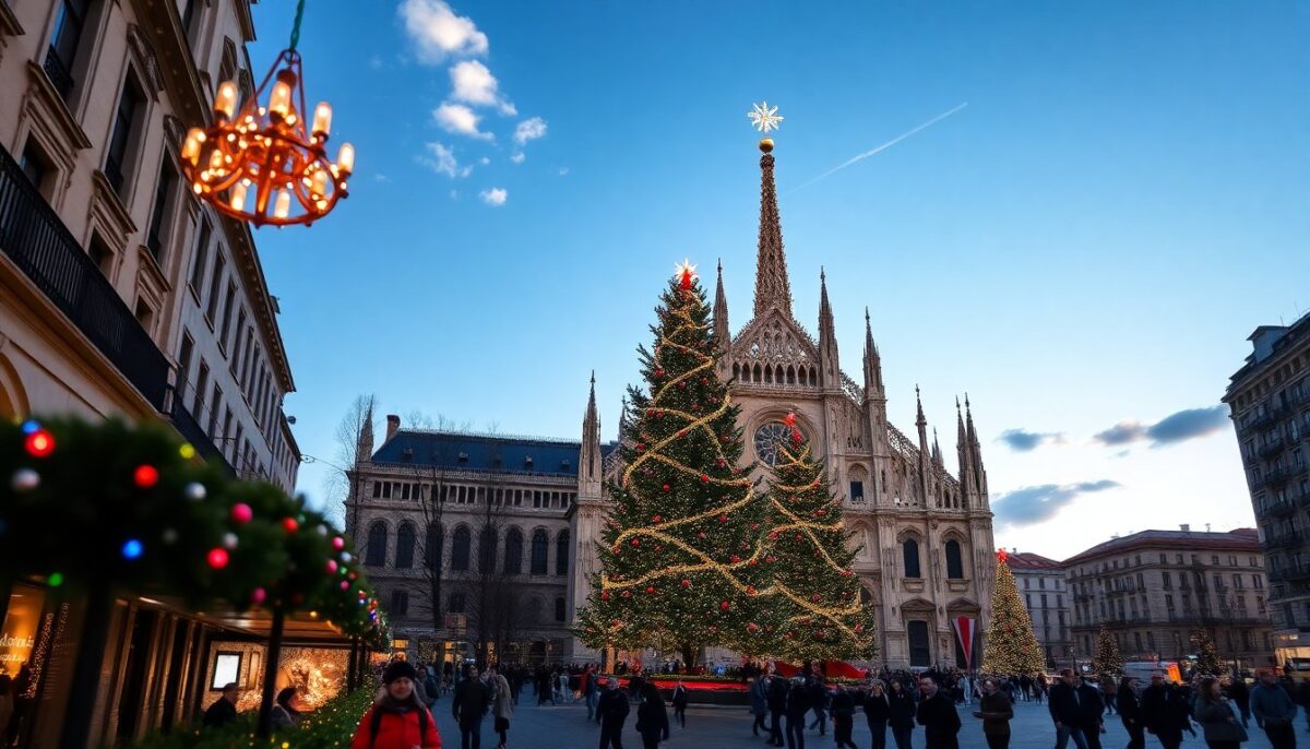 L’albero di Natale in piazza Duomo e la celebrazione olimpica