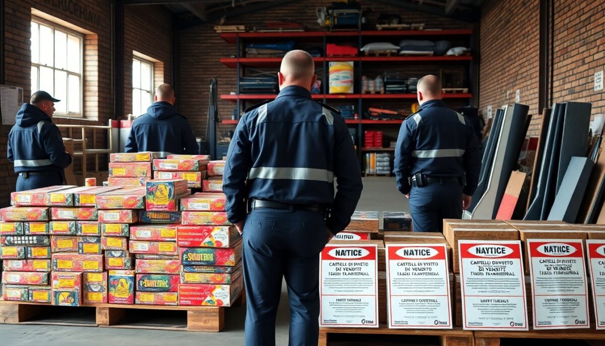 Milano: Sequestrate oltre 1,2 tonnellate di fuochi d’artificio irregolari grazie a controlli intensificati