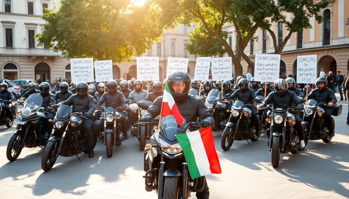 Mobilitazione Nazionale di Bikers per Trovare Alessandro Venturelli Scomparso