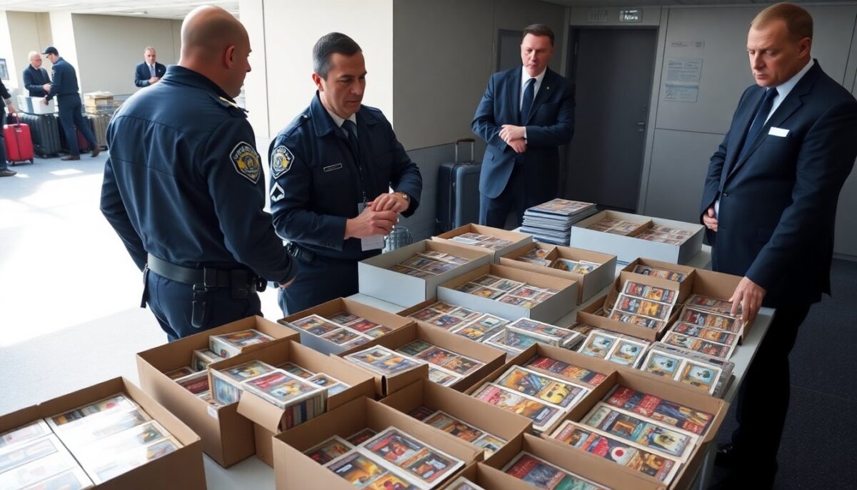 Sequestro di oltre 20.000 carte collezionabili: il contrabbando scoperto a Linate
