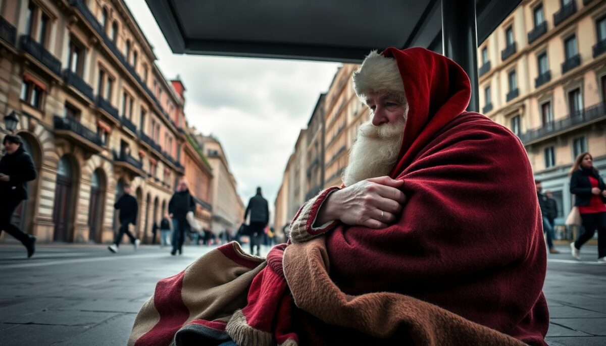 Un Babbo Natale Senza Dimora a Milano: Sensibilizzare sulla Povertà e la Solidarietà