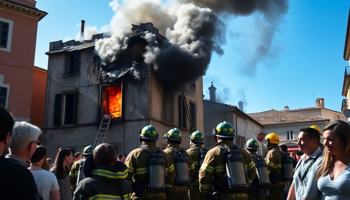 Incendio a Roma: 5 feriti e evacuazioni in corso