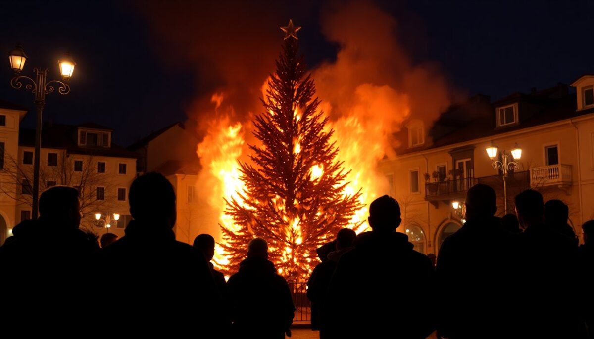Incendio dell’Albero di Natale a Trezzano sul Naviglio: Identificati i Colpevoli