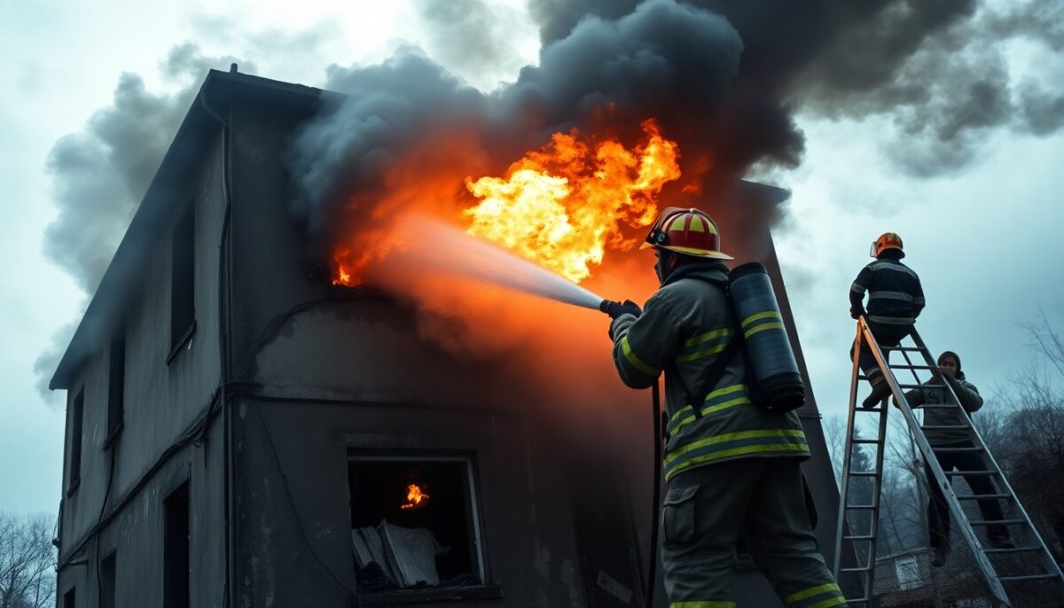 Incendio in un palazzo abbandonato: i vigili del fuoco salvano quattro senzatetto