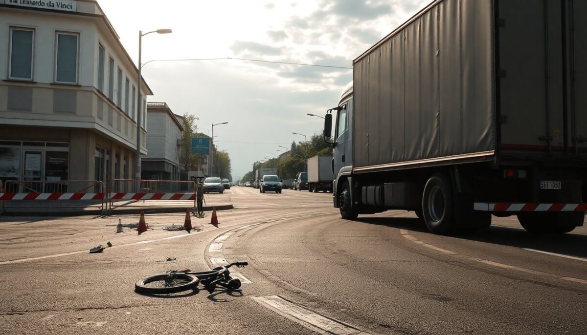 Incidente fatale a Gaggiano: ciclista investito da un camion