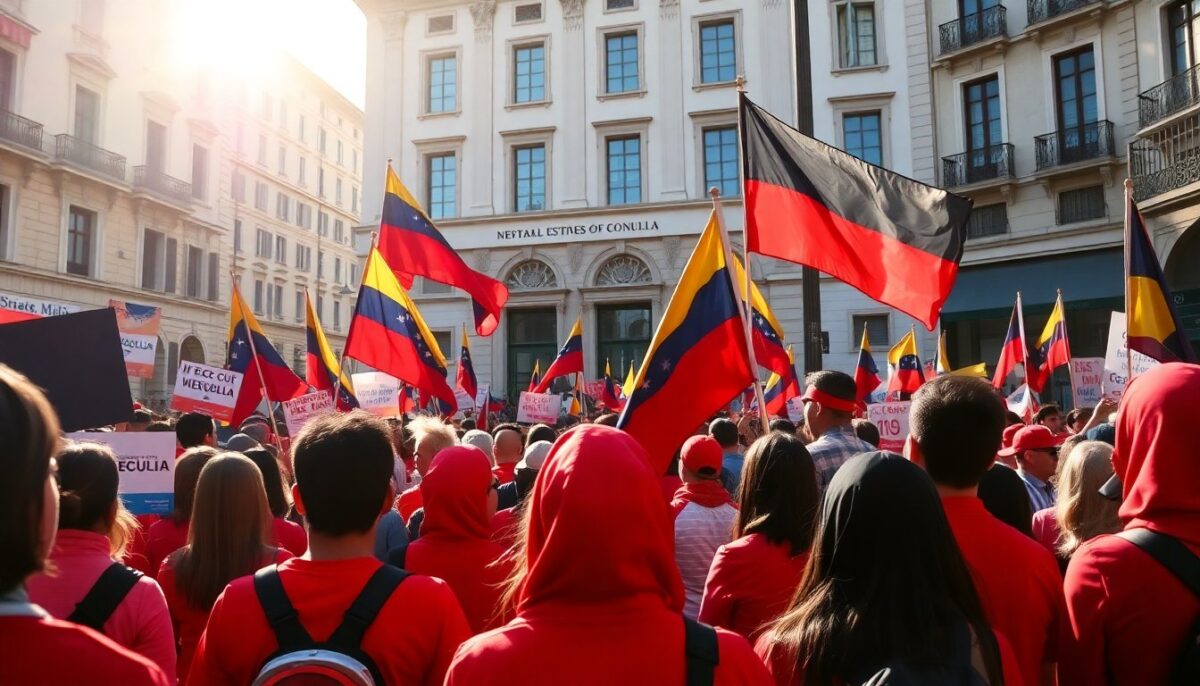 Mobilitazione a Milano contro l’aggressione degli Stati Uniti al Venezuela