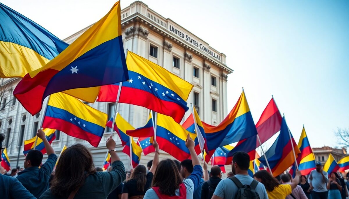 Proteste a Milano contro l’aggressione USA al Venezuela