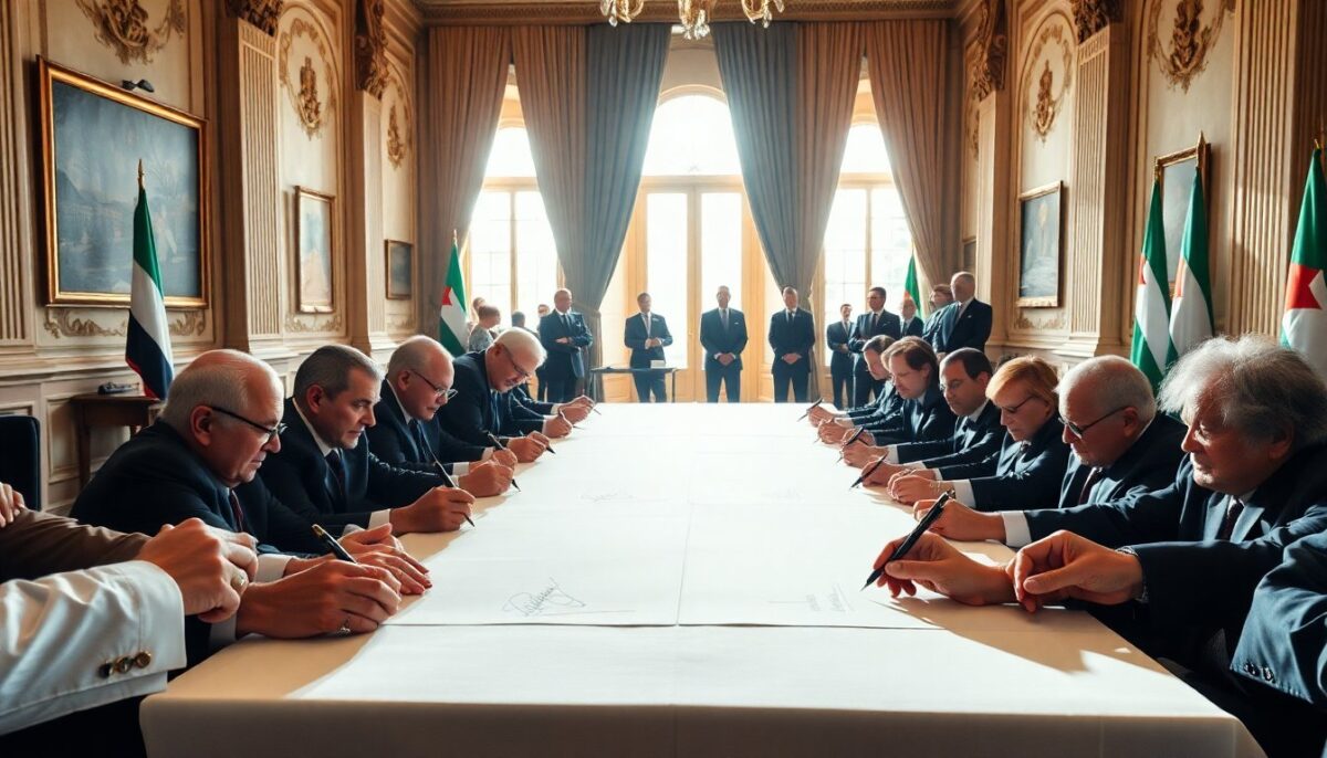Trattato di pace storico siglato in Medio Oriente