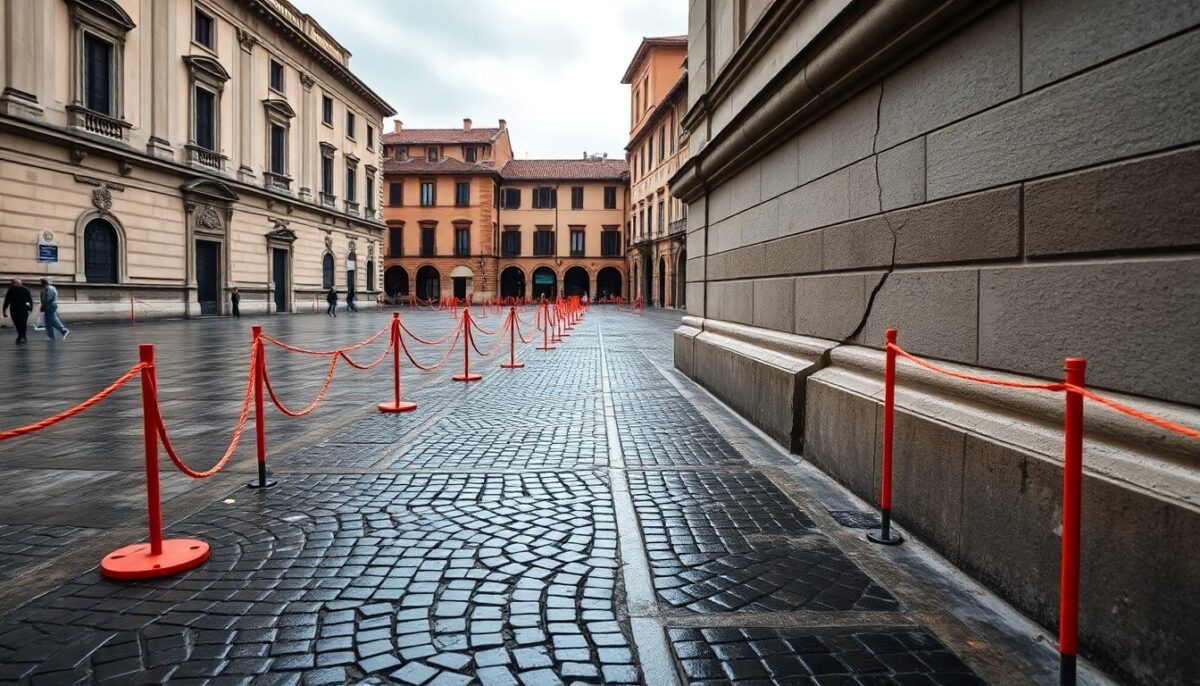 Crepa in Piazza Ducale a Vigevano: Aggiornamenti sugli Interventi e Tempi di Attesa