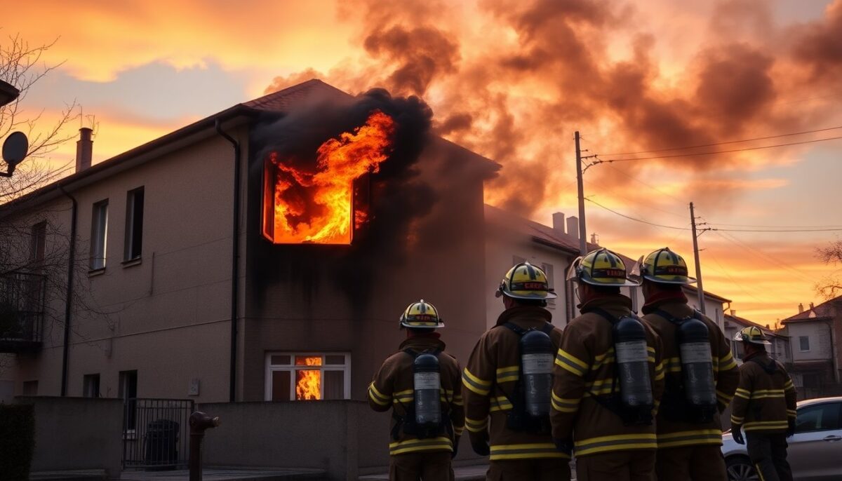 Intervento dei Vigili del Fuoco a Parabiago per incendio domestico