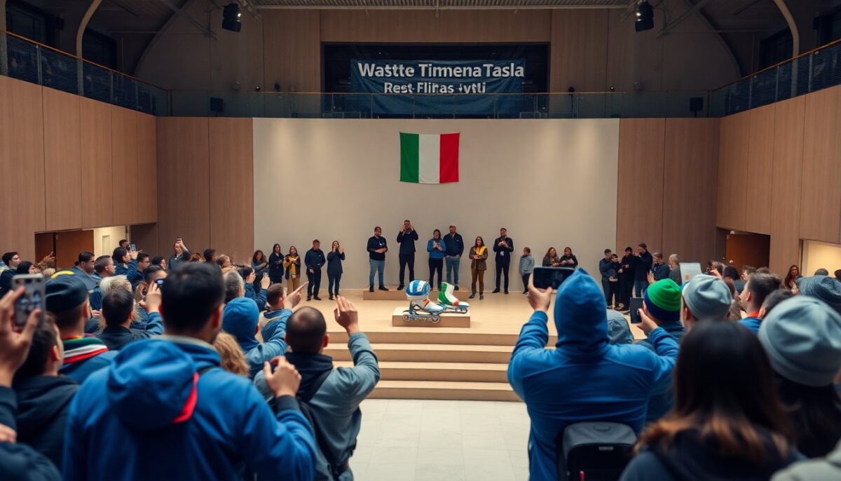 Milano celebra gli azzurri dello short track e la vivacità di Casa Italia alla Triennale