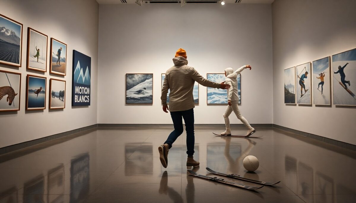 mostra sull’estetica degli sport invernali alla galleria Manifiesto Blanco
