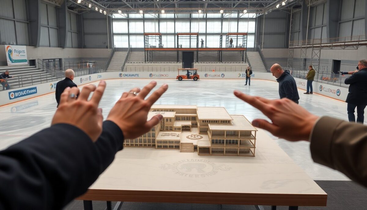 Nuovo palazzetto del ghiaccio a Milano: Fiera di Rho temporanea e progetto definitivo