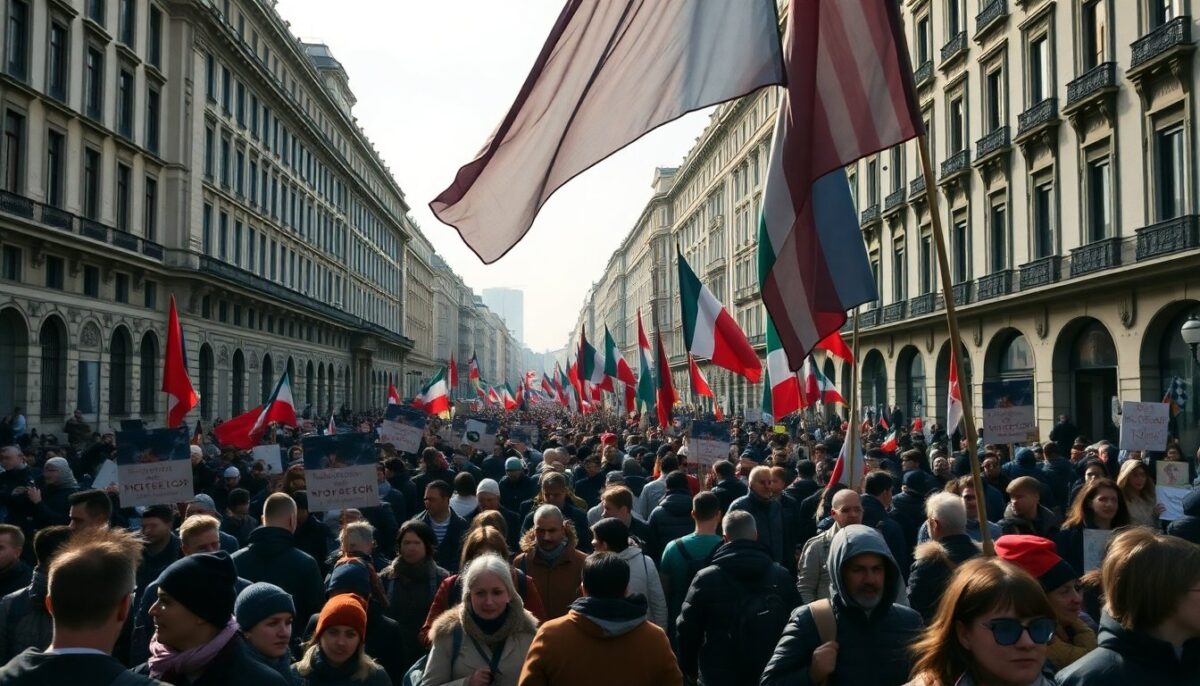 Proteste a Milano contro le Olimpiadi Milano-Cortina: migliaia in corteo per rivendicare i diritti
