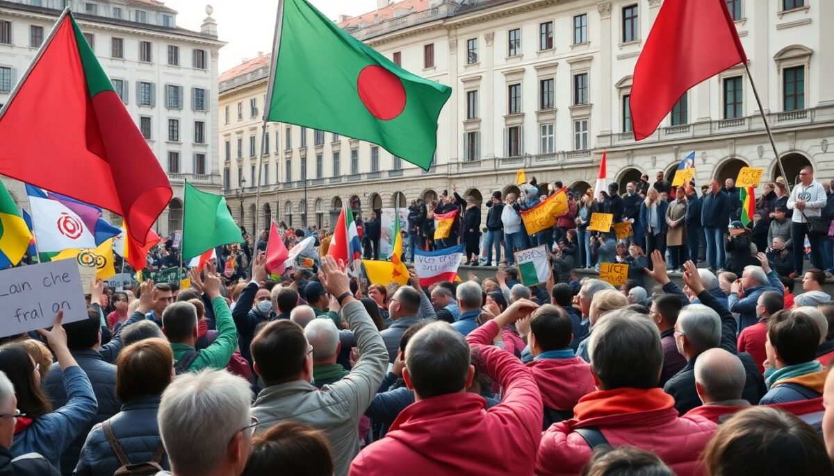 Proteste contro l’ICE e la sinistra alle Olimpiadi invernali di Milano
