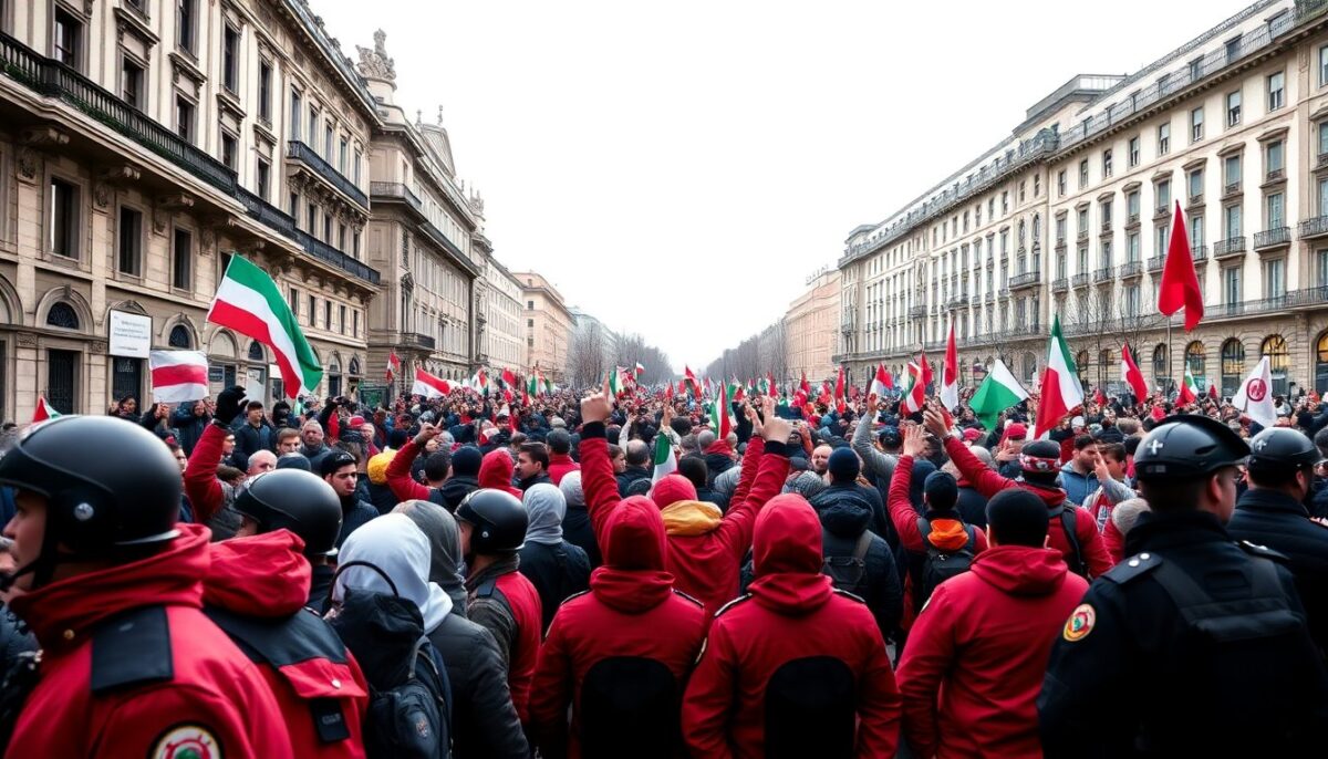 Scontri e Tensioni: Il Corteo Contro le Olimpiadi di Milano