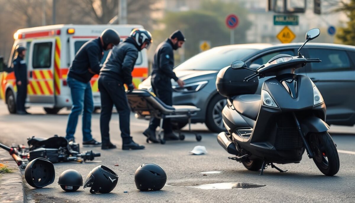Scontro scooter-auto a San Donato: uomo ferito e indagini in corso