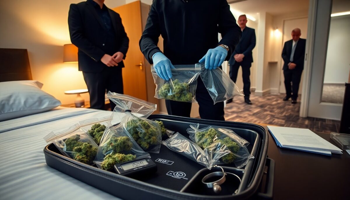 Sequestro di 130 kg di marijuana in hotel a Milano: due arresti