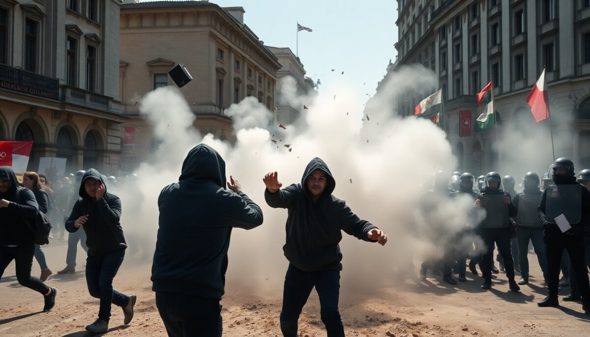 Tensioni a Milano: Scontro durante la manifestazione contro le Olimpiadi