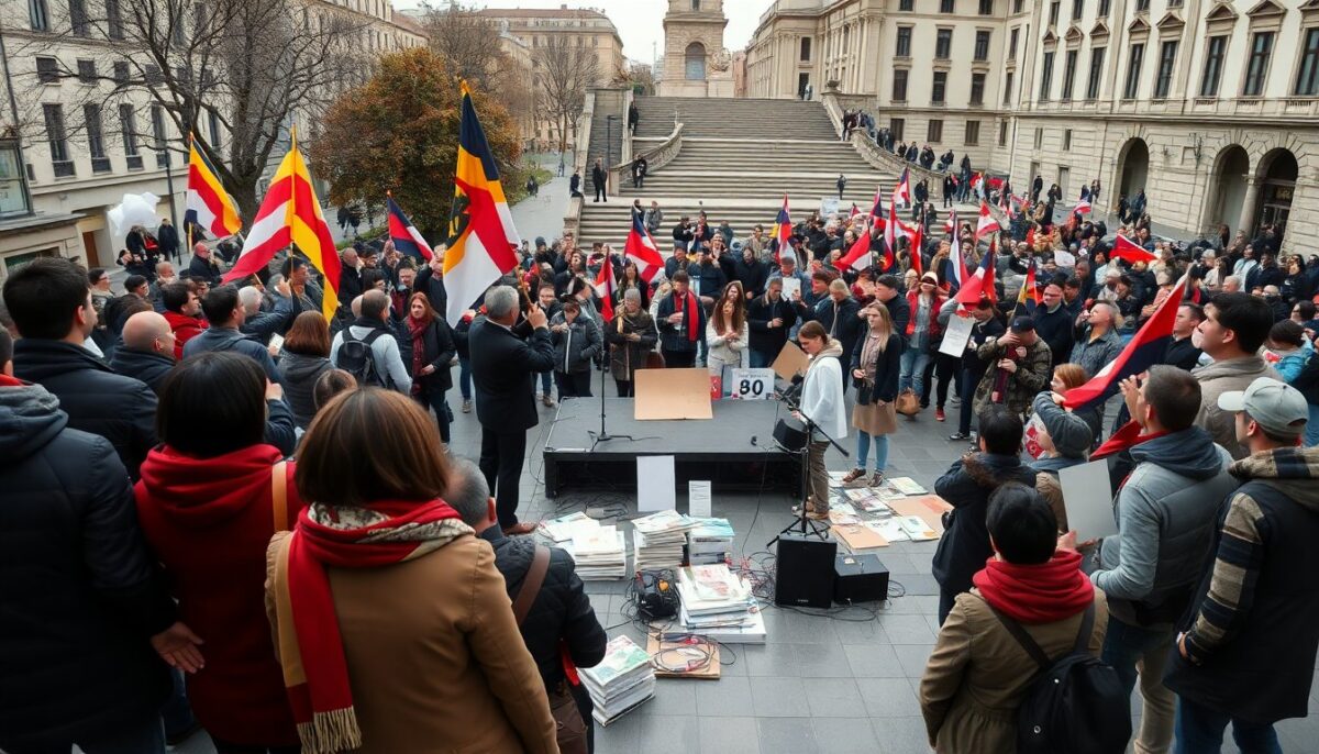 A Milano tre manifestazioni separate segnano il confronto sul conflitto in Medio Oriente