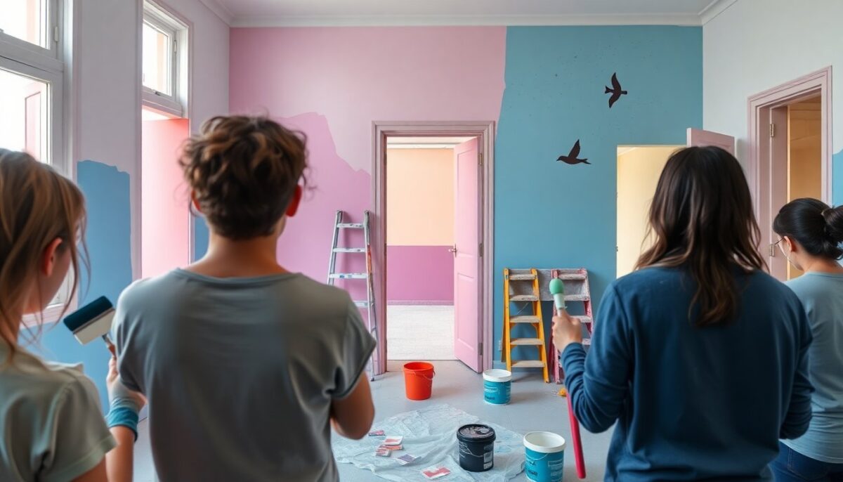 Centro Sammartini, colori e studenti trasformano lo spazio di accoglienza