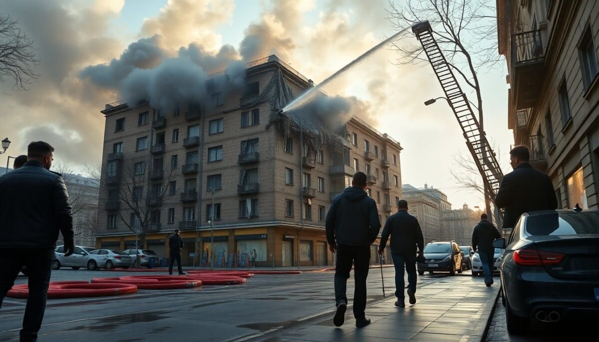 Fumo e allarme in via Luigi Menabrea: palazzina evacuata e soccorsi in azione