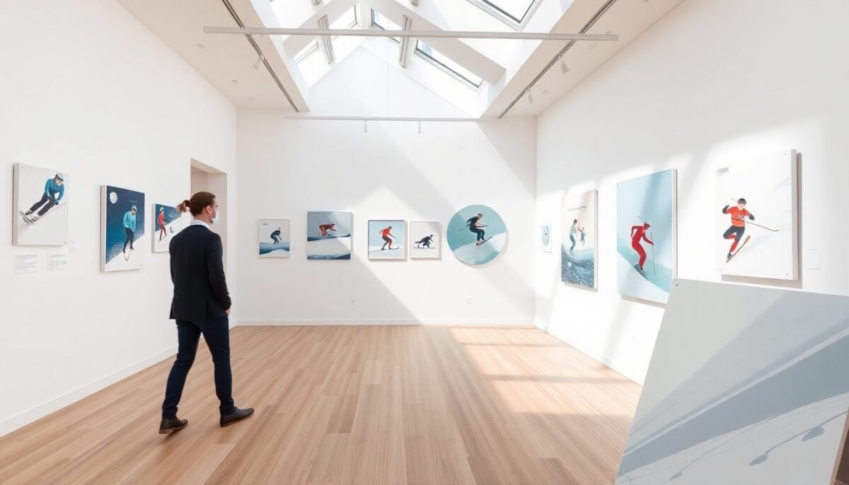 Mostra a Milano sull’estetica degli sport invernali: arte e movimento