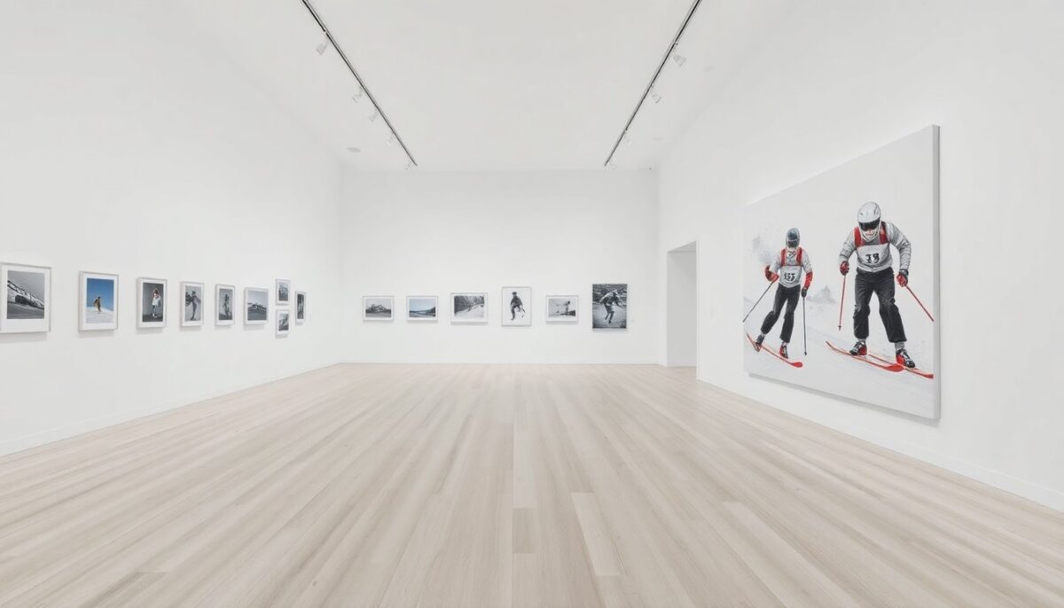 Mostra di illustrazioni sugli sport invernali alla Galleria Manifiesto Blanco