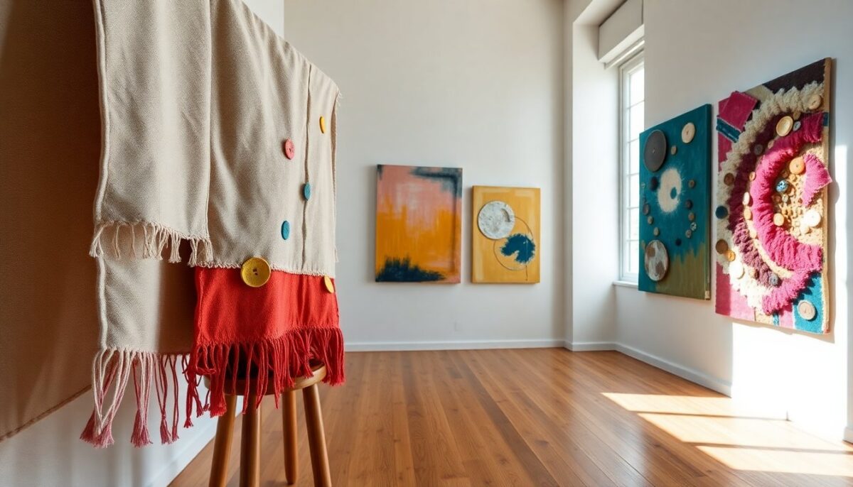 Mostra Popplay di Flaminia Veronesi: tra pittura, tessuto e gioco visivo a Milano