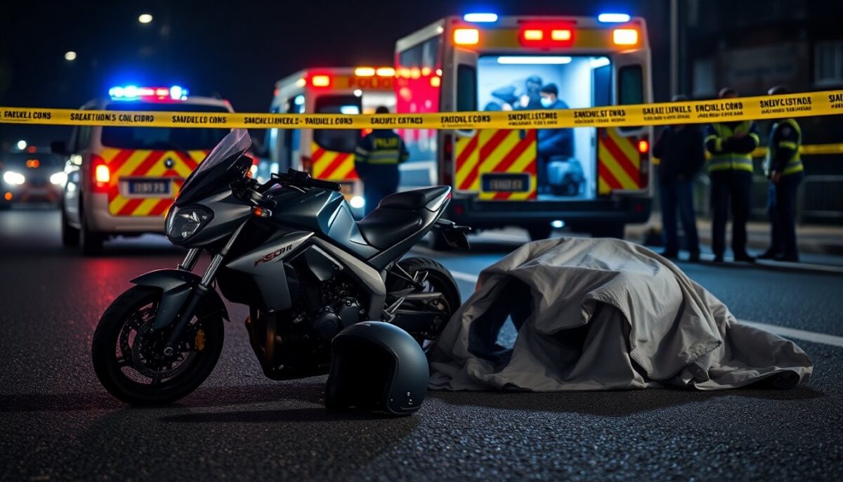 Motociclista 25enne gravemente ferito all’incrocio tra via Giovanni Bensi e via Bisceglie