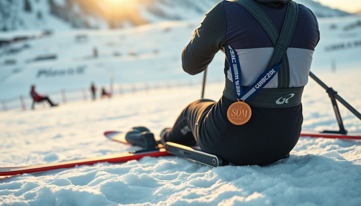 Romele sul podio nella 20 km sitting: bronzo per l’azzurro a Lago di Tesero