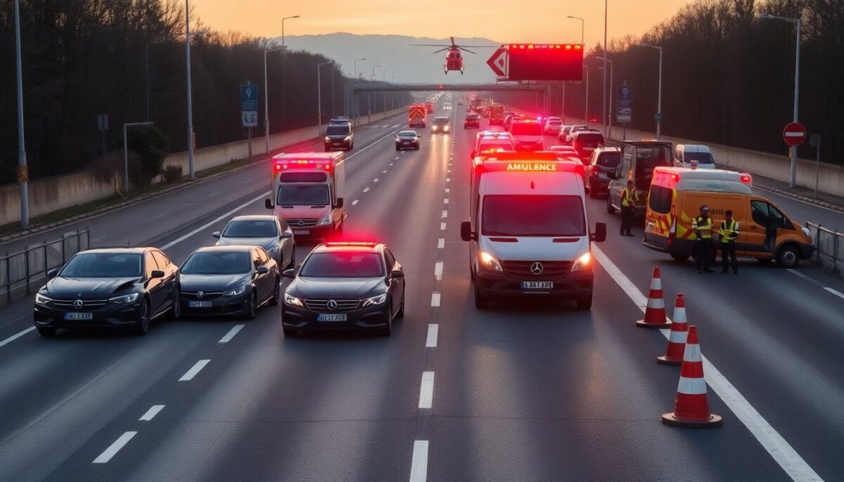 Scontro sulla Tangenziale Ovest a Rozzano: tre persone ferite e strada temporaneamente chiusa