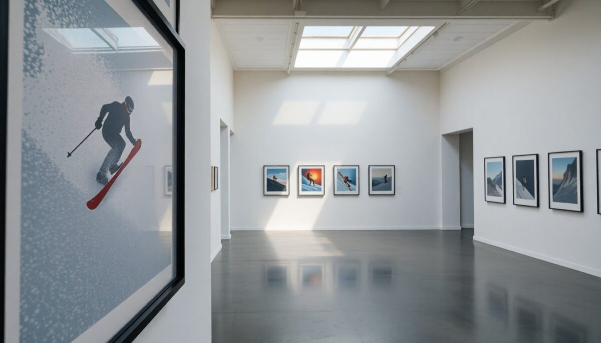 Sport invernali reinterpretati dagli illustratori a Milano