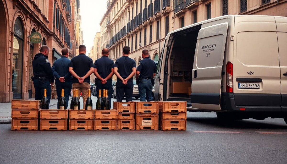 Tentano di sottrarre otto casse di Franciacorta a Brera: tre arresti in centro a Milano