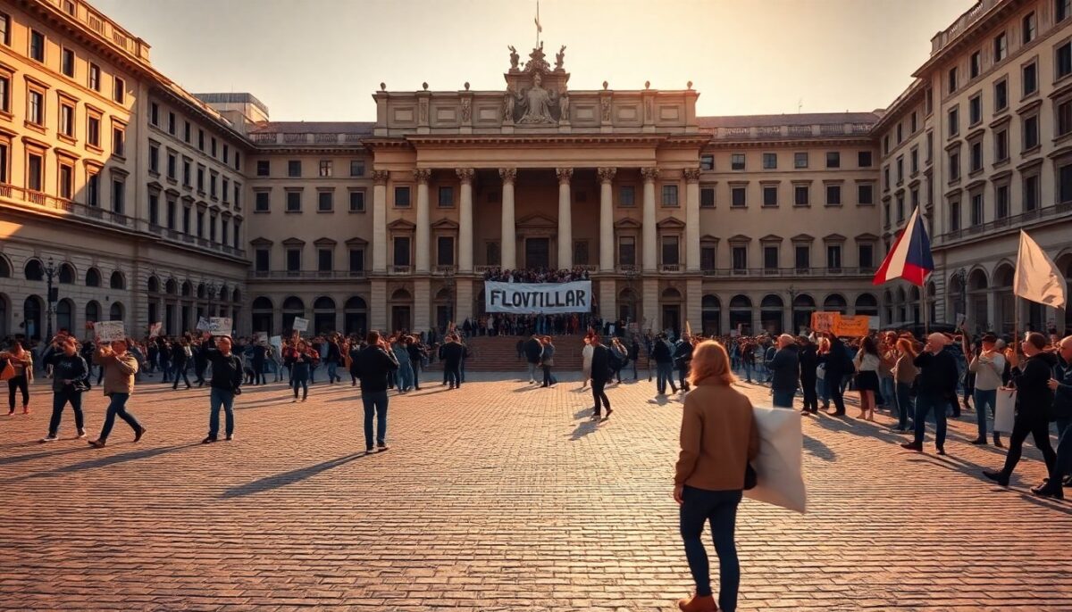 Corteo e presidio a Milano per la Flotilla: chiesti interventi per Thiago Avila e Saif Abukeshek