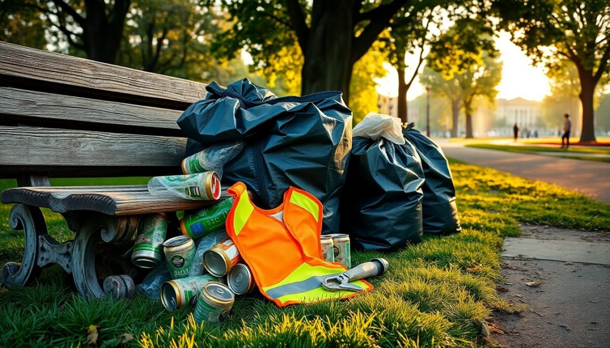 Volontari e cittadini raccolgono 50 kg di rifiuti al Parco Segantini a Milano