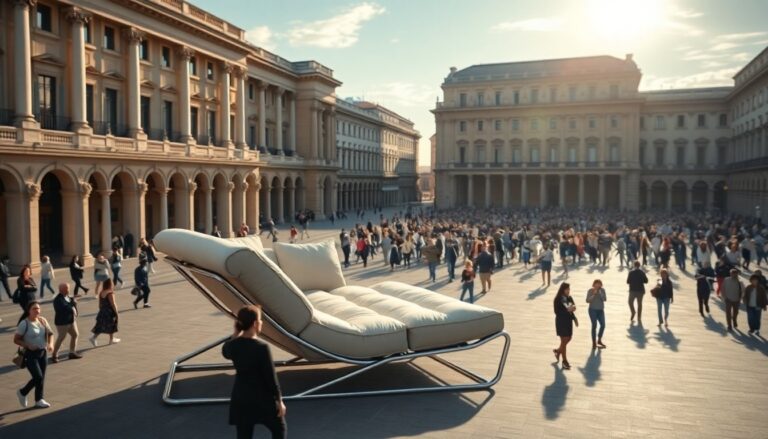 Sdraio da record in piazza Gae Aulenti: Bluserena celebra 40 anni