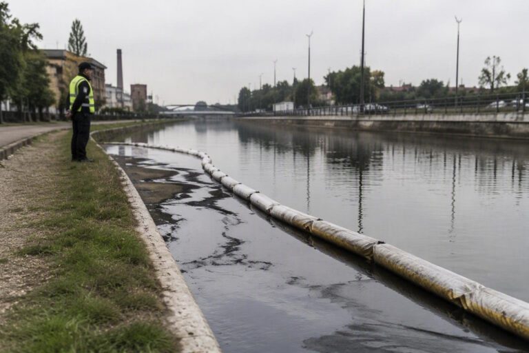 Sversamento di idrocarburi nel Naviglio Grande: le operazioni di contenimento in corso