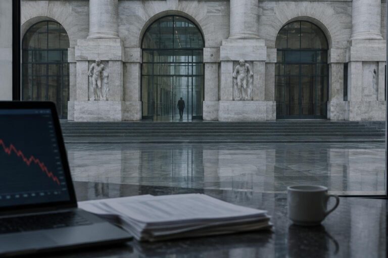 FTSE MIB scende sotto i 49.000 punti, peso delle vendite su Stellantis e le banche