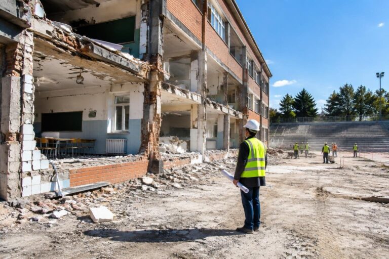 Imprenditore egiziano ripara i danni alla scuola Calvino