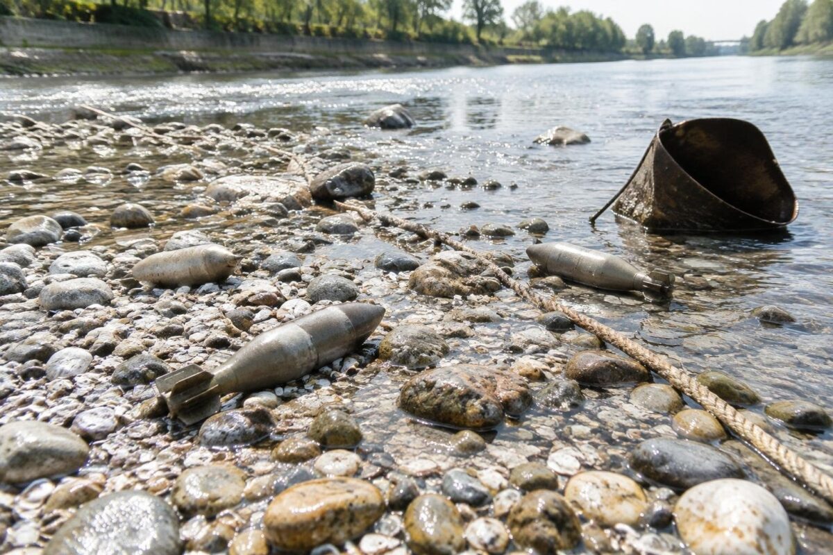 Oltre 300 munizioni ritrovate nel canale di Turbigo