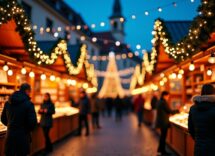 Paesaggio innevato di Olgiate Comasco durante il Natale