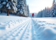 Atleti svedesi in azione durante una gara di biathlon