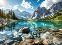 Panorama di un campeggio immerso nella natura slovena