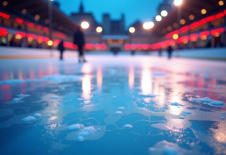 Pattinatori artistici in azione a Varese