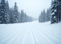 Chloé Chevalier durante una competizione sportiva