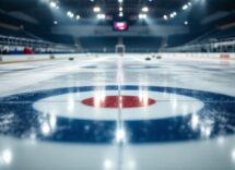 Giocatori di curling italiani in azione durante le semifinali