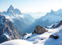 Panorama delle Dolomiti Superski con sciatori in azione